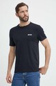 BOSS Green tricou din bumbac 50515620 bleumarin SS24