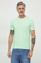 πράσινο Βαμβακερό μπλουζάκι Boss Green Ανδρικά