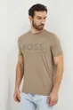 beige Boss Green t-shirt Uomo