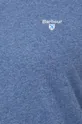 niebieski Barbour t-shirt bawełniany