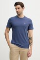 Бавовняна футболка Barbour MTS0670 блакитний SS25