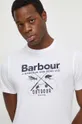белый Хлопковая футболка Barbour