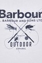 Bavlnené tričko Barbour MTS1256 biela