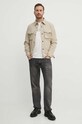 Barbour t-shirt bawełniany MTS1275 beżowy SS25