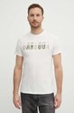 Barbour t-shirt bawełniany beżowy MTS1275