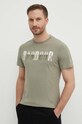 Barbour tricou din bumbac MTS1275 verde SS25