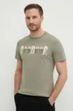 Barbour t-shirt bawełniany zielony