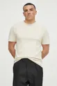 beżowy IRO t-shirt bawełniany Męski