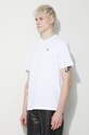 Βαμβακερό μπλουζάκι Wood Wood Bobby Double Logo λευκό 12345701.2512