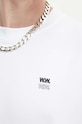 Wood Wood tricou din bumbac Bobby Double Logo 12345701.2512 alb
