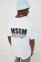 biały MSGM t-shirt bawełniany Męski