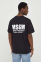 Odzież MSGM t-shirt bawełniany 3640MM130.247002 czarny