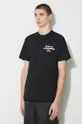negru Carhartt WIP tricou din bumbac S/S Mechanics T-Shirt