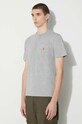Carhartt WIP tricou din bumbac S/S Pocket T-Shirt gri I030434.V6XX