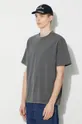 sivá Bavlnené tričko Carhartt WIP S/S Taos T-Shirt