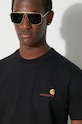 Carhartt WIP cotton t-shirt S/S American Script T-Shirt I029956.89XX black