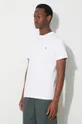 alb Carhartt WIP tricou din bumbac S/S Chase T-Shirt