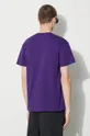 Хлопковая футболка Carhartt WIP S/S Chase T-Shirt фиолетовой