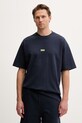 Oblečení HUGO Blue tričko pánské bavlněné Nalono 50509776 námořnická modř