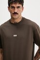 Хлопковая футболка Hugo Blue коричневый 50509776