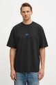 HUGO Blue tricou bărbătesc din bumbac Nalono 50509776 negru AA00