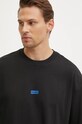 Îmbrăcăminte HUGO Blue tricou bărbătesc din bumbac Nalono 50509776 negru