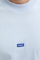 HUGO Blue T-shirt da uomo in cotone Nieros 50509991 blu