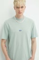 Hugo Blue t-shirt bawełniany turkusowy 50509991