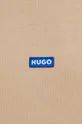 beżowy Hugo Blue t-shirt bawełniany