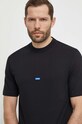 Odzież Hugo Blue t-shirt bawełniany Nieros 50509991 czarny