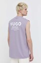 Odzież HUGO Blue t-shirt bawełniany 50510726 fioletowy