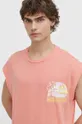 розовый Хлопковая футболка Hugo Blue