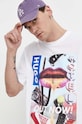 HUGO Blue t-shirt bawełniany biały 50513316