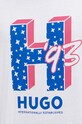 HUGO Blue t-shirt bawełniany 50513411 biały