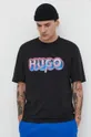 crna Pamučna majica Hugo Blue