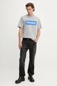 Hugo Blue t-shirt bawełniany 50522376 szary AW25