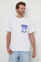 Îmbrăcăminte Versace Jeans Couture tricou din bumbac 76GAH6RB.JS334 alb
