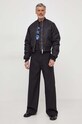 Памучна тениска Versace Jeans Couture 76GAHG02.CJ00G черен SS24