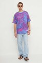 Versace Jeans Couture t-shirt bawełniany 76GAH615.JS280 niebieski SS24