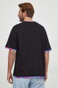 Oblečenie Bavlnené tričko Versace Jeans Couture 76GAH605.J0001 čierna