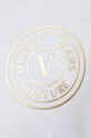 Versace Jeans Couture tricou din bumbac 76GAHT03.CJ00T alb