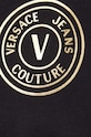 Versace Jeans Couture t-shirt bawełniany 76GAHT03.CJ00T czarny