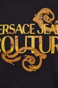 Versace Jeans Couture t-shirt bawełniany 76GAHG00.CJ00G czarny