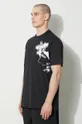čierna Bavlnené tričko Y-3 Graphic Short Sleeve Tee 1