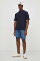BOSS Orange t-shirt bawełniany 50511084 granatowy SS24