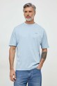 BOSS Orange t-shirt bawełniany bawełna niebieski 50512097