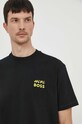 Odzież BOSS Orange t-shirt bawełniany 50515553 czarny