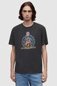 Хлопковая футболка AllSaints Dimension хлопок чёрный MG092Z