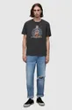 czarny AllSaints t-shirt bawełniany Dimension