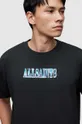Βαμβακερό μπλουζάκι AllSaints Quasar μαύρο